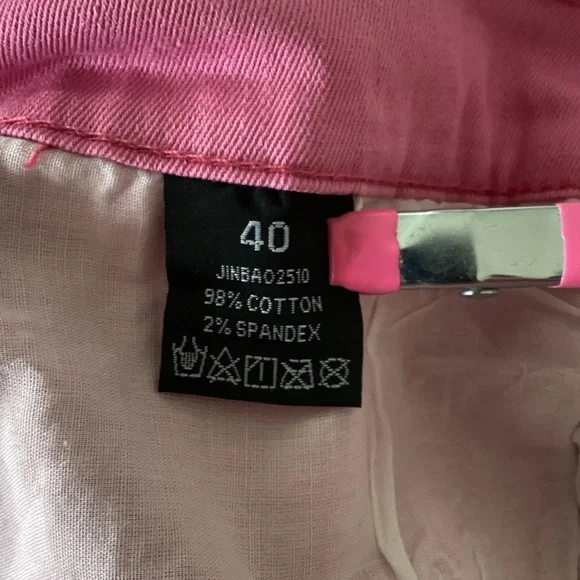 Vibrant Pink Slim Straight Men's Jeans 40x30 NWOT - Picture 5 of 6